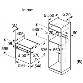 Bosch Induktion Herd Set Autark mit Backofen und Kochfeld Schwarz
