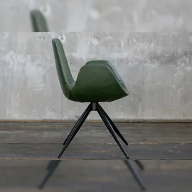 KAWOLA Stuhl QUEN Kunstleder grün