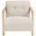 House Nordic Relaxsessel Clara Stoffbezug 72 x 88 x 0 cm Beige/Braun