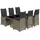 vidaXL Garten-Bistro-Set 7-tlg. Grau