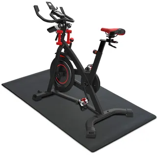 AKOZLIN Bodenschutzmatten, 6mm Hochdichte PVC-Bodenschutzmatten für Sportgeräte, Fitnessgeräte, Crosstrainer und Laufbänder, Rollentrainer Matte, Anti-Rutsch-Trainingsmatten