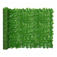 vidaXL Balkon-Sichtschutz mit Grünen Blättern 500x150 cm