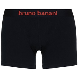 bruno banani Herren Boxershorts, Vorteilspack - Flowing, Baumwolle Schwarz/Logo 2XL Pack Short 2Pack