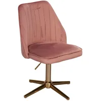 FineBuy Drehstuhl Samt Schreibtischstuhl Drehbar Modern Schalenstuhl Home Office