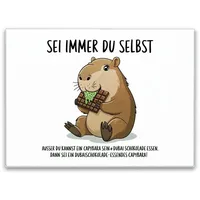 Speecheese Capybara frisst Dubai-Schokolade Schneidebrett in 39x28cm - Sei