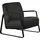W.Schillig Cocktailsessel "quadroo Loungesessel", grau (graphit z59), B:65cm H:82cm T:82cm, Velourgewebe V41 (100% Polyester);Longlife Xtra-Leder Z59 - Glattleder;Longlife Xtra-Leder Z73 - Glattleder;Stoff S37 (100% Polyester): Luxus-Microfaser in Lederoptik,