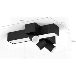 Philips Hue White and Colour Ambiance Centris Cross 3-flg. schwarz