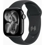 Apple Watch Series 11 GPS 42mm Jet Black Aluminium Sport Band black M/L