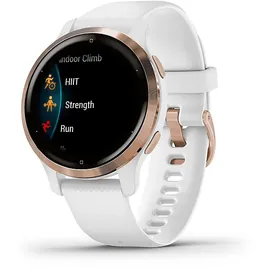 Garmin Venu 2S 40 mm Silikonarmband weiß/rosegold