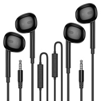 MOSWAG In-Ear Kopfhorer mit Kabel, 3,5 mm Klinkenstecker, Extra Bass, Gerauschisolierend, mit Mikrofon, fur iPod,MP3, Huawei, Samsung, leichte Kopfhrer mit Lautstarkeregler