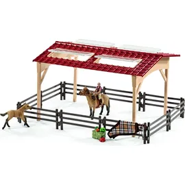 Schleich Farm World Pferdestall mit Pferden und Zubehör 42195