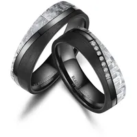 MARRYA Partnerring grau|schwarz|weiß 54