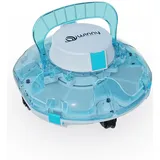 WINNY POOL CLEANER Winny 200 Poolroboter, Poolsauger kabellos mit Akku, 75 Min. Laufzeit, für Aufstellpools bis 60 m2, Doppelfiltration, Automatisches Parken, Kompakt Leicht(Saphirblau)