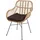 MCW Esszimmerstuhl MCW-P17 Rattan braun
