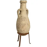 Biscottini Alte Amphore mit Terracotta-Griffen - Amphore Basis aus Eisen