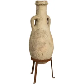Biscottini Alte Amphore mit Terracotta-Griffen - Amphore Basis aus Eisen