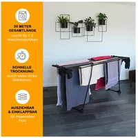 YourSol Wäscheständer Florenz - Schwarz,