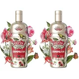 Coppa Cocktails Cosmopolitan 0,7L, 10% Vol. - Fertig gemixter Cocktail mit Vodka, Cranberry & Limette, Ready to Serve - Stilsicherer Klassiker im Glas (Packung mit 2)