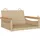 furnicato Hängesessel 63 x 62 x 40 cm Beige