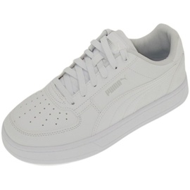 Puma CAVEN 2.0 JR Sneaker, White Silver Black, 38.5 EU