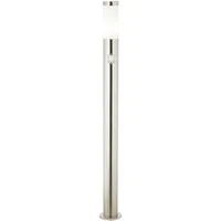Brilliant Außenstandleuchte Edelstahl 80 cm mit Bewegungsmelder silber