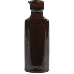 Chic Antique Alte französische Flasche, H14,5/Ø5 cm, antik mokka
