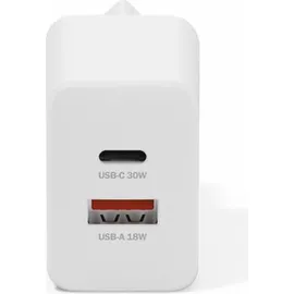 Digitus USB GaN 30W 1x USB-C 1x USB-A Weiß