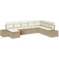 VidaXL Garten-Sofa-Set 8 pcs Beige 319 x 209 x