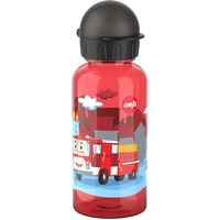 Kids Tritan Trinkflasche | Fassungsvermögen: 0,4 Liter | 100% sicher/praktisch/hygienisch/dicht/unbedenklich | robust | Design: Fire Brigade