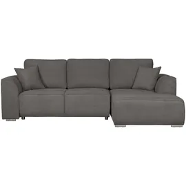 OTTO home Ecksofa OTTO HOME "BEATRICE optionale Schlafsofa mit Bettkasten, B/T/H: 265/170/86 cm", grau, B:265cm H:86cm T:170cm, 100% Polyester, Sofas, Ecksofa, L-Form, wahlweise auch mit Bettfunktion und Bettkasten