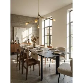 KADIMA DESIGN Esszimmertisch 180 x 95 x 77 cm schwarz