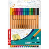 Stabilo Fineliner point 88 - 15er Pack - Standardfarben