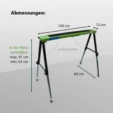 Baumarktplus Arbeitsbock höhenverstellbar bis 91 cm Unterstellbock Stützbock