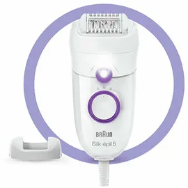 Braun Silk-épil 5 505 weiß/lila