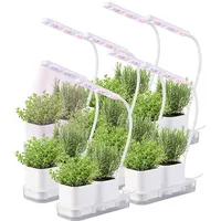 Pearl 8er-Set Gewächs-& Anzucht-Station,2 Töpfe,Wachstums-LEDs & Wassertank