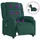 vidaXL Massagesessel Elektrisch 95 x 99 x 95 cm Dunkelgrün mit Fernbedienung