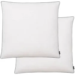 Kissen 2 Stk. Daunen-/Federnfüllung Schwer 80x80 cm Weiß