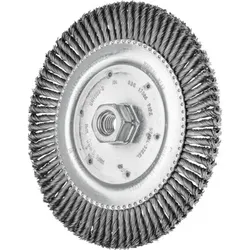 PIPELINE Bürste gezopft RBG Ø 178x6 mm M14 Stahl-Draht-Ø 0,50mm 76-Zöpfe Winkelschleifer
