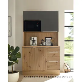 Respekta Marleen Küchen Buffet 120 cm grau