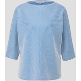 s.Oliver - Shirt mit Streifenstruktur, Damen, BLUE, 44