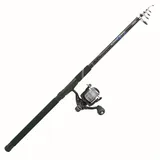 Jenzi Aal Tele Angelcombo 3,00m 40-80g Rute Rolle Schnur komplett Angelset
