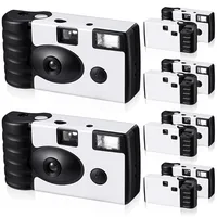 Treela 6er-Pack Einwegkamera für Hochzeiten, Junggesellinnenabschied, Geburtstag, Konzert, Reise, Jahrestag, Party-Mitbringsel, Urlaubsgeschenk (Weiß, Einfach)