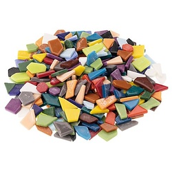 Fantasy Glas-Mosaik, polygonal, bunt, 10–20 mm, 500 g