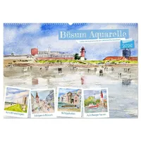 Calvendo Büsum Aquarelle - Liebevolle Impressionen des beliebten Nordseebads...