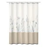 KLEINE WOLKE Duschvorhang multicolor mit Gräsern Savannah 180 x 200 cm