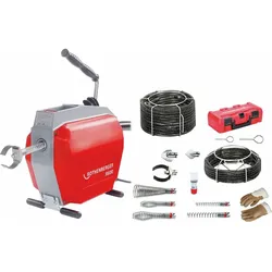 ROTHENBERGER Rohrreinigungsgerät R600 + Spirale und Werkzeugset 7.2687 + 7.2956X