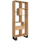 SKRAUT HOME Bücherregal 67 x 31 x 174 cm Eiche