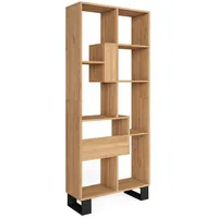 SKRAUT HOME Bücherregal 67 x 31 x 174 cm Eiche