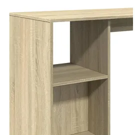 vidaXL Bartisch mit Regal 124 x 46 x 103,5 cm Braun