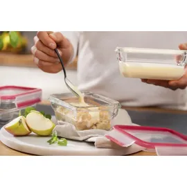 Tefal Masterseal Fresh Glas, 0,45 l, Transparent, Rot, 1 Stück(e)